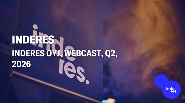Inderes Oyj, Webcast, Q2'26