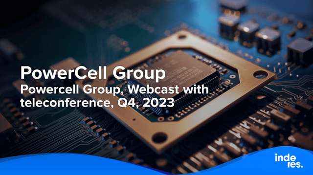 Powercell Group, Webcast with teleconference, Q4, 2023