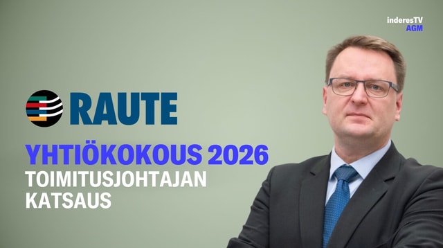 Rauten yhtiökokous | Toimitusjohtajan katsaus 14.4.2026