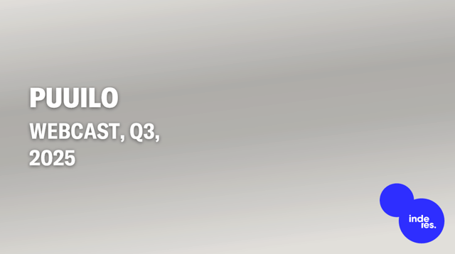 Puuilo, Webcast, Q3'25