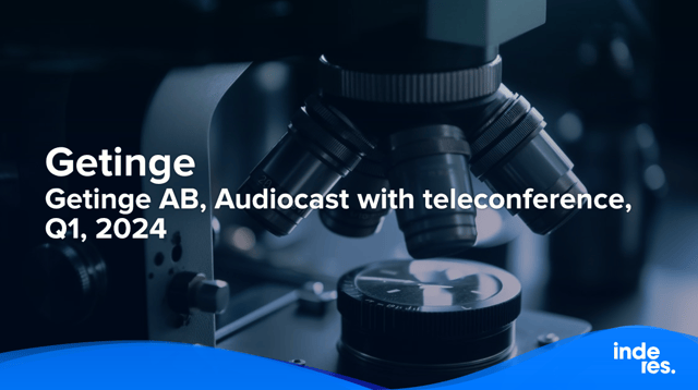 Getinge AB, Audiocast with teleconference, Q1, 2024