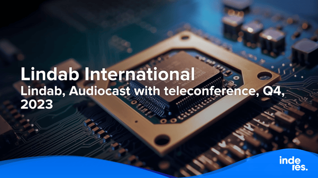 Lindab, Audiocast with teleconference, Q4, 2023