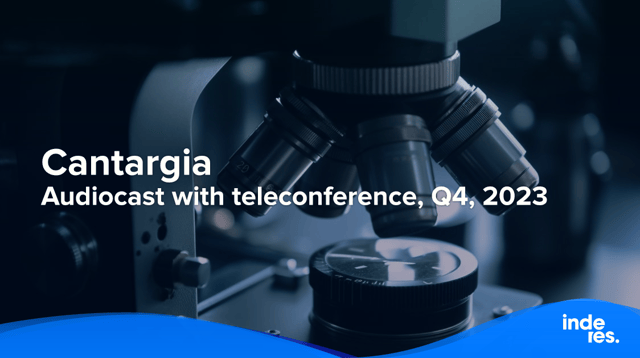 Cantargia, Audiocast with teleconference, Q4, 2023