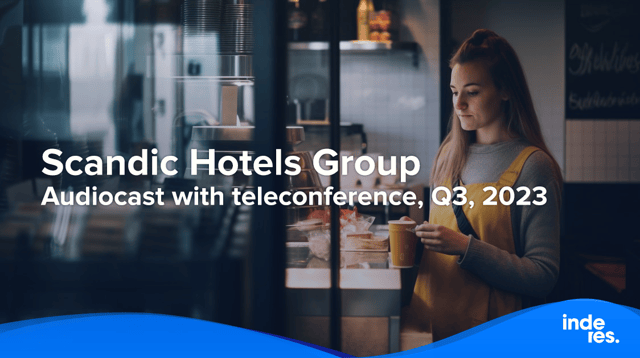 Scandic Hotels Group, Audiocast with teleconference, Q3, 2023