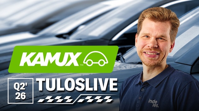 Kamux Q2'26 -tuloslive ke 12.8. klo 8:55
