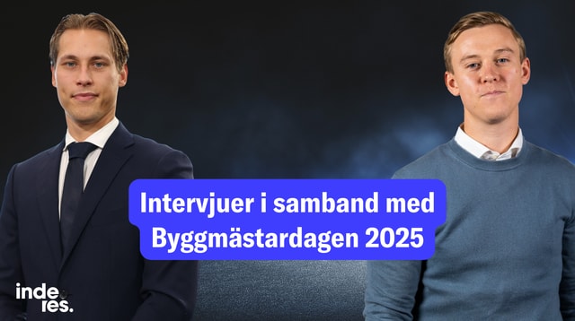 Intervjuer i samband med Byggmästardagen 2025