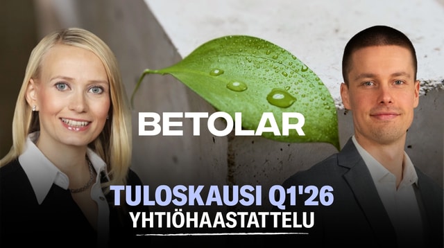 Betolar Q1’26: Ratkaisu kriittisen infran suojaamiseen