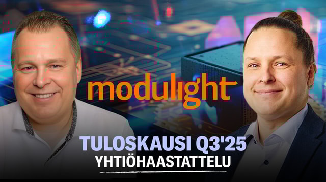 Modulight Q3'25: ”Kaikilla mittareilla eteenpäin”