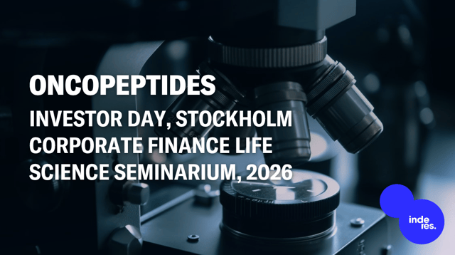 Oncopeptides, Investor Day, Stockholm Corporate Finance Life Science Seminarium, 2026