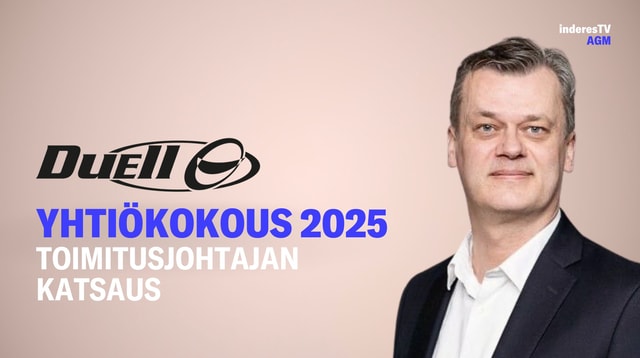 Duellin yhtiökokous | Toimitusjohtajan katsaus 25.11.2025