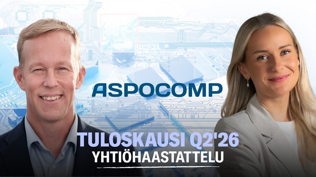 Aspocomp Q2'26: ”Ehjä kvartaali”
