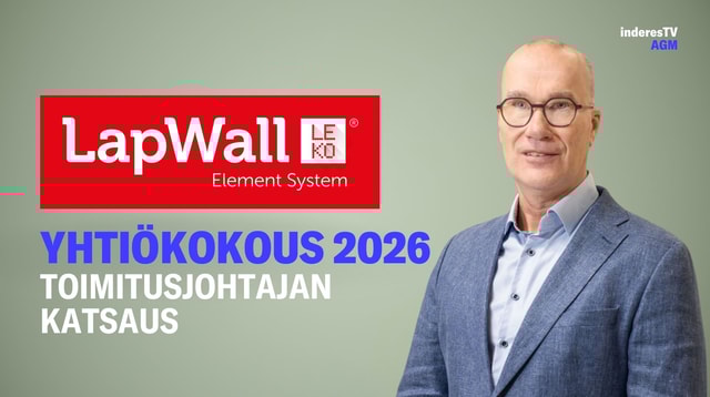 LapWallin yhtiökokous | Toimitusjohtajan katsaus 17.3.2026