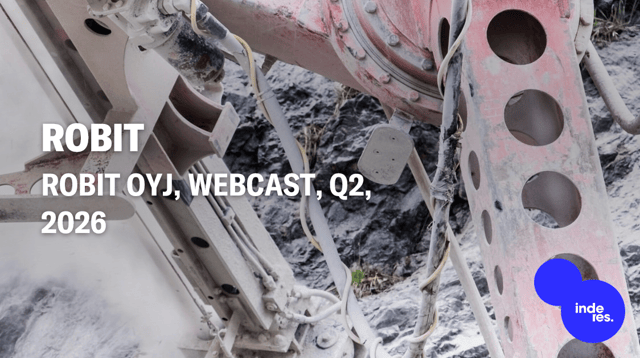 Robit Oyj, Webcast, Q2'26