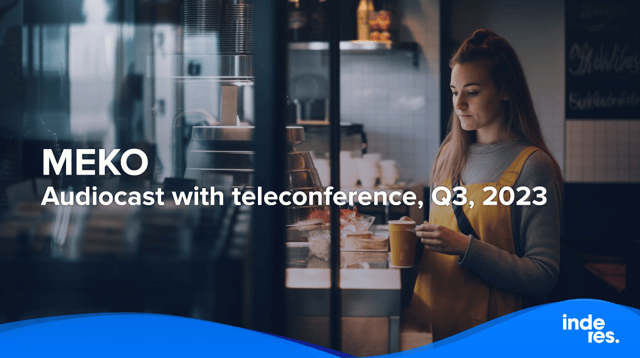 MEKO, Audiocast with teleconference, Q3, 2023