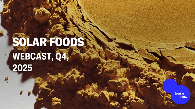 Solar Foods, Webcast, Q4'25