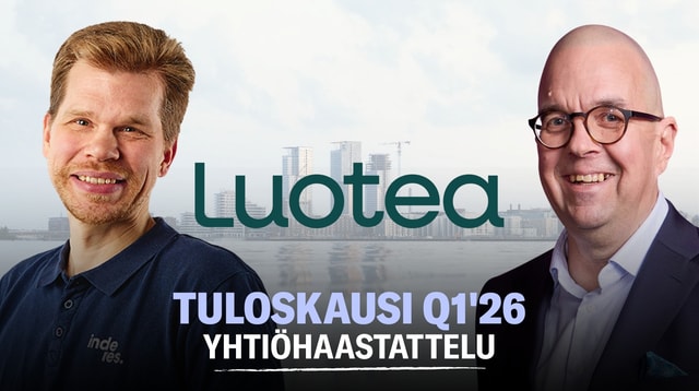 Luotea Q1'26: Ruotsi paransi, Suomessa laskua