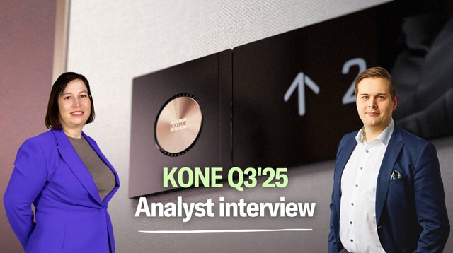 KONE Q3’25: Improving business mix drives EBIT margin
