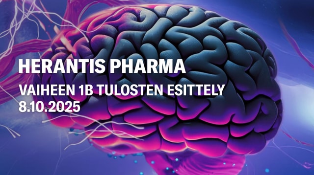 Herantis Pharman vaiheen 1b tulosten esittely