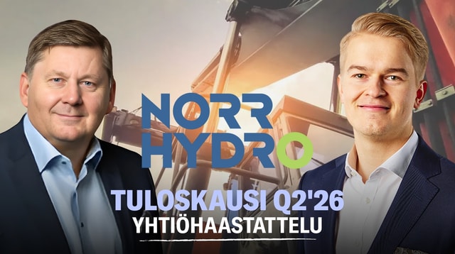 Norrhydro Group Q2'26: Tilausten osalta vaisumpi kvartaali