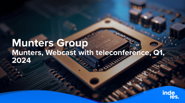 Munters, Webcast with teleconference, Q1, 2024