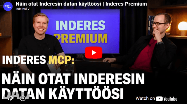 Näin otat Inderesin datan käyttöösi | Inderes Premium