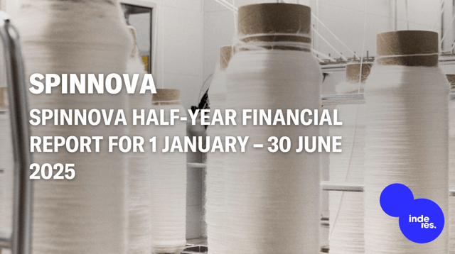 Spinnova Half-year financial report for 1 January – 30 June 2025