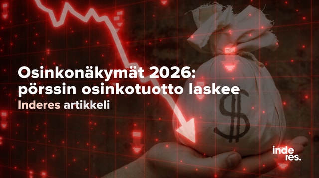 Osinkonäkymät 2026: pörssin osinkotuotto laskee