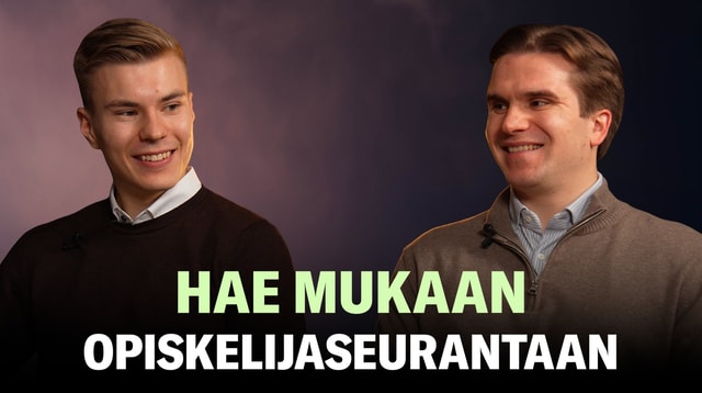 Inderesin opiskelijaseuranta käynnissä