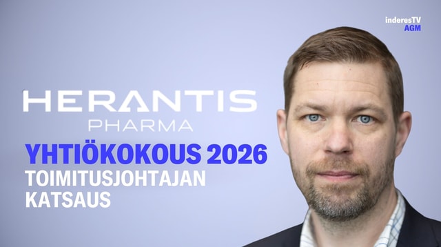 Herantis Pharman yhtiökokous | Toimitusjohtajan katsaus 23.4.2026