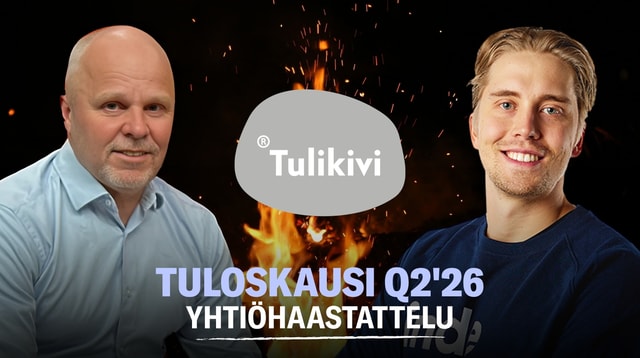 Tulikivi Q2'26: Saksan tulisijamarkkina jarruttaa
