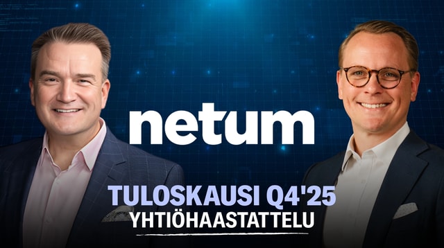 Netum Q4'25: Päättyneet projektitoimitukset painoivat liikevaihtoa