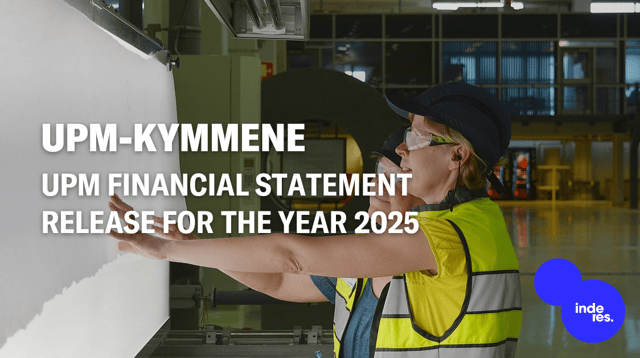 UPM Financial Statement Release for the year 2025