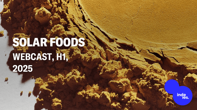 Solar Foods, Webcast, H1, 2025