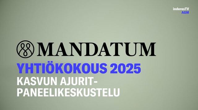 Mandatumin yhtiökokous 2025 | Kasvun ajurit-paneelikeskustelu