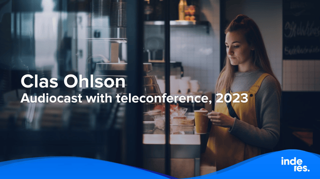 Clas Ohlson, Audiocast with teleconference, 2023