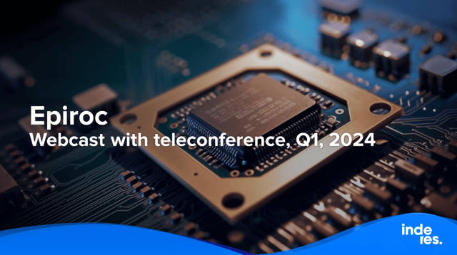 Epiroc, Webcast with teleconference, Q1, 2024