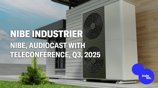 NIBE, Audiocast, Q3'25