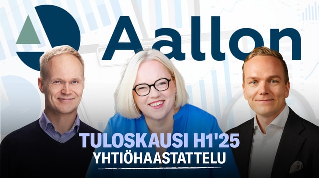 Aallon Group H1'25: Yritysostovetoinen kasvu jatkuu