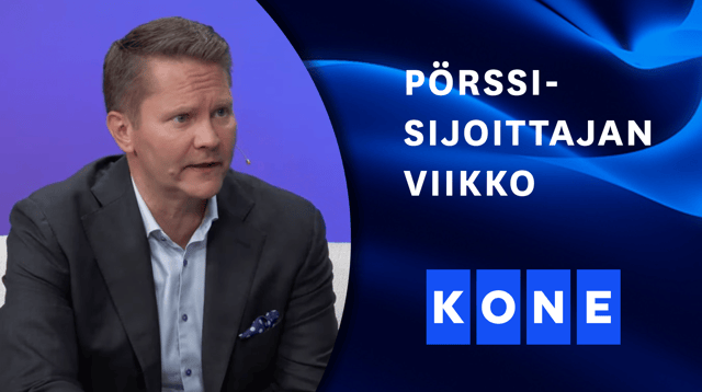Kone sijoituskohteena | Pörssisijoittajan viikko 12.9.2025