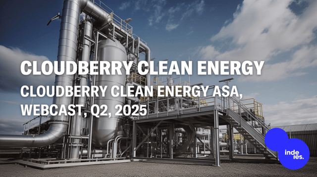Cloudberry Clean Energy ASA, Webcast, Q2'25