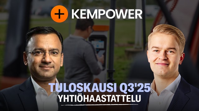 Kempower Q3’25: Liikevaihto negari