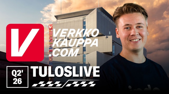 Verkkokauppa.com Q2'26 -tuloslive to 16.7. klo 7:55