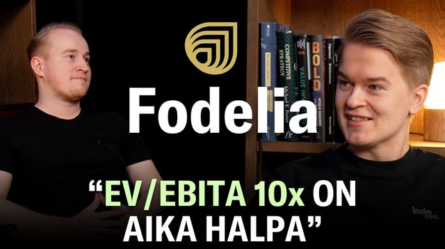 Fodelia: Kasvuyhtiön arvostus valahtanut edulliseksi