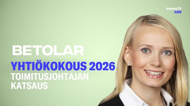 Betolarin yhtiökokous | Toimitusjohtajan katsaus 18.3.2026