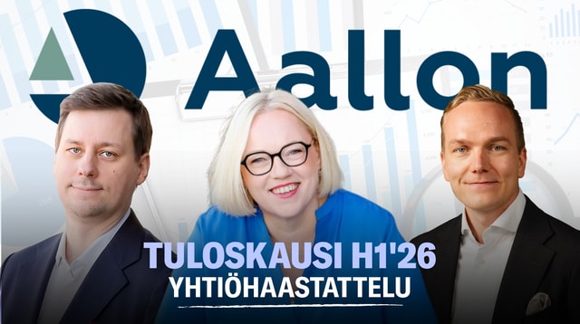 Aallon Group H1'26: Yritysostovetoinen alkuvuosi