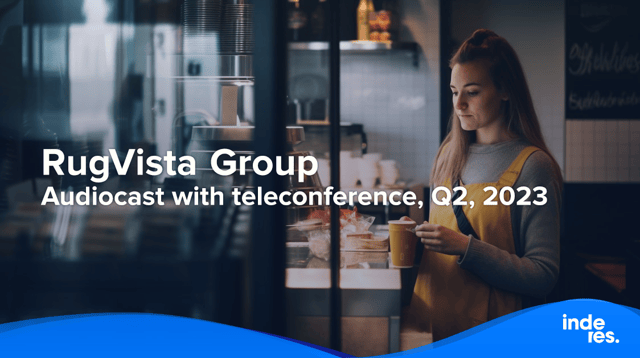 RugVista Group, Audiocast with teleconference, Q2, 2023