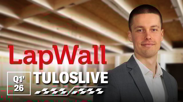 LapWall Q1'26 -tuloslive ti 21.4. klo 9:55