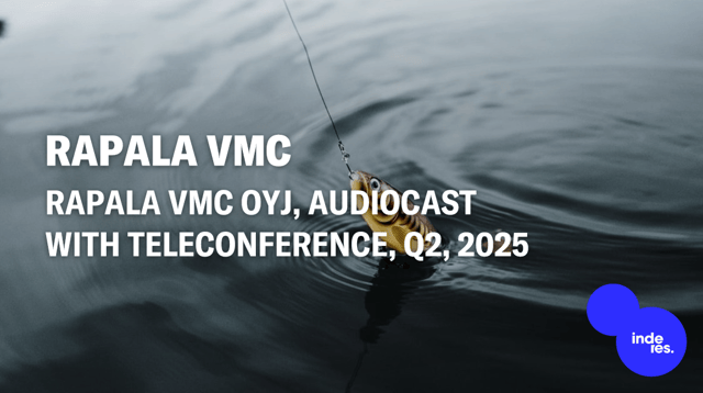Rapala VMC Oyj, Audiocast, Q2'25