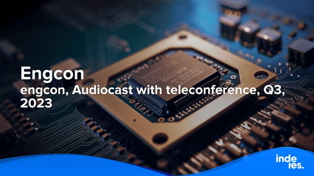 engcon, Audiocast with teleconference, Q3, 2023