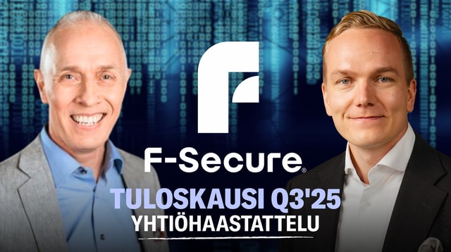 F-Secure Q3'25: Odotetunlainen suoritus